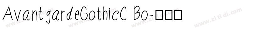 AvantgardeGothicC Bo字体转换